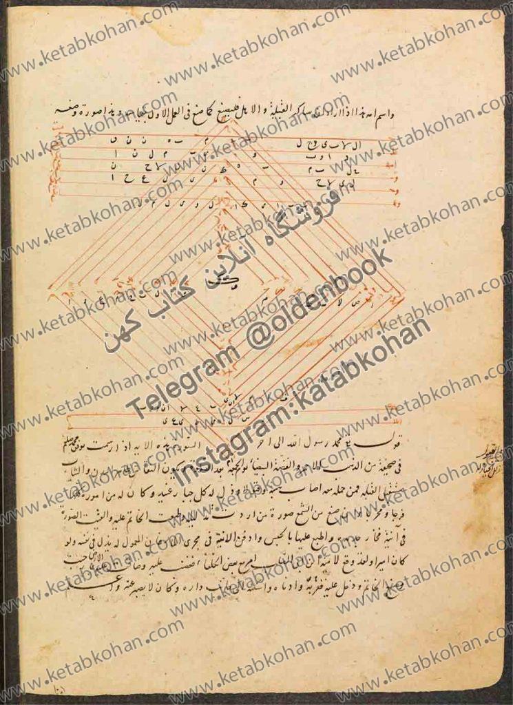 کتاب رساله در سحر و طلسمات عربی خطی