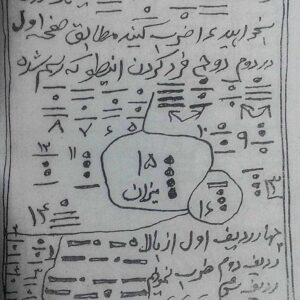 کتاب زبده الرمل سیاه قلم