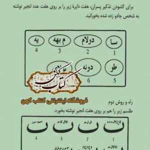 نمونه صفحه از کتاب سحر گشا و باطل نامه