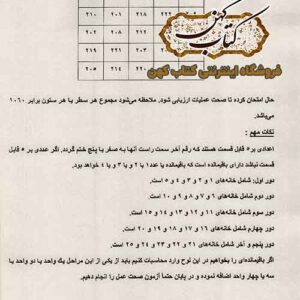 تصویر صفحات کتاب درباره حساب ابجد و اسماء الحسنی