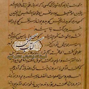 نمونه ای از متن صفحه نسخه خطی کتاب طوطی نامه ضیاء نخشبی