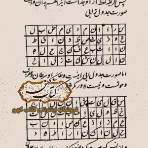 کتاب خطی اوراق جفر – آموزش جفر و طالع
